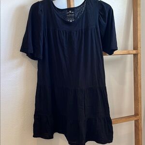 Black Short Sleeve Dress